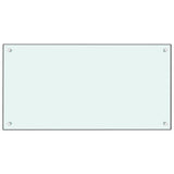 VidaXL Spatschermen keuken 2 st 80x50 cm gehard glas wit