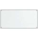 VidaXL Spatschermen keuken 2 st 80x40 cm gehard glas transparant