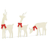 Vidaxl kerstdecoratie rendier 3 st 90 led's warmwit