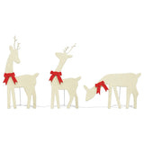 Vidaxl kerstdecoratie rendier 3 st 90 led's warmwit