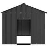 Vidaxl hondenhok met dak 113x153x101 cm gegalvaniseerd staal