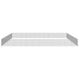 VidaXL Dierenverblijf 48 panelen 54x60 cm gegalvaniseerd ijzer