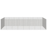 VidaXL Dierenverblijf 24 panelen 54x100 cm gegalvaniseerd ijzer