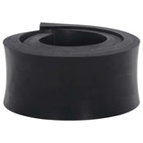Vidaxl rubberen rand voor sneeuwploeg 80x10x2 cm zwart