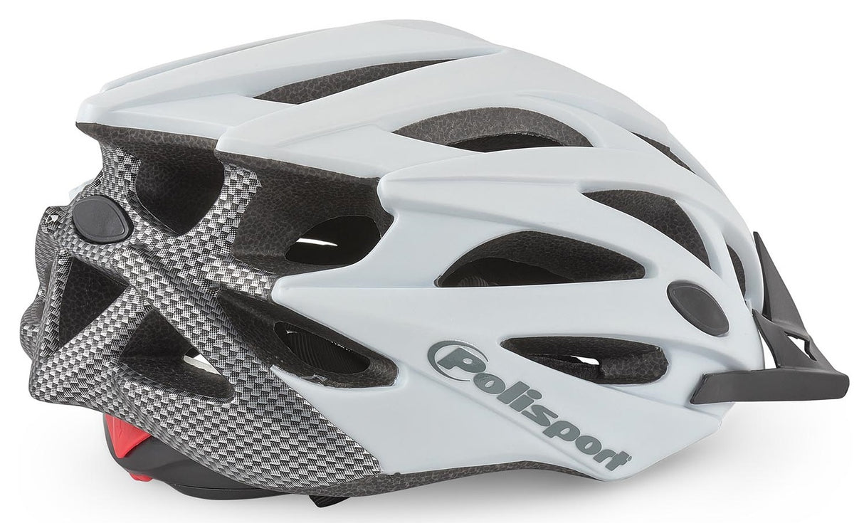 Polisport twig fietshelm m 55-58cm wit mat carbon