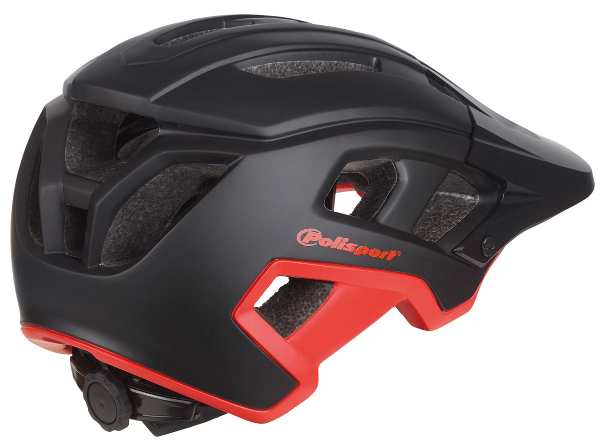 Polisport mountain pro fietshelm m 55-58cm zwart rood