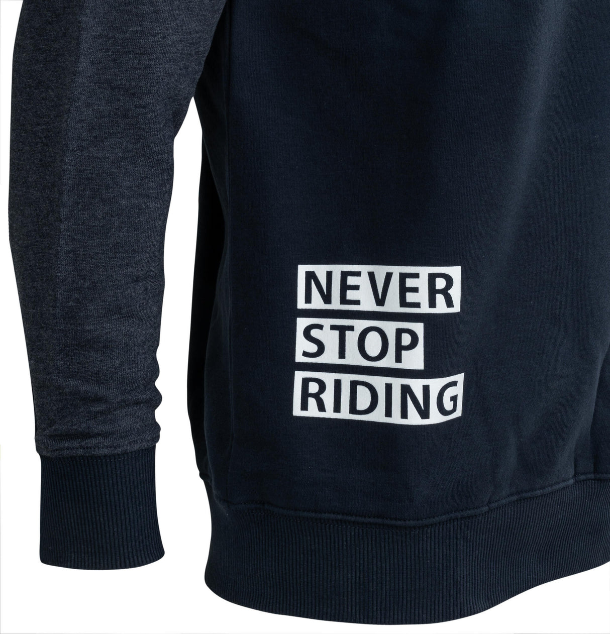 Contec sweatshirt met lange mouwen never stop riding ct sweatshirt never stop riding size m blue grey