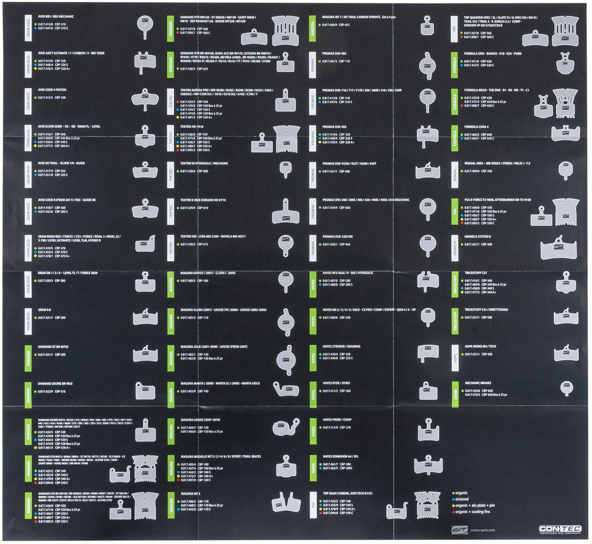 Contec werkplaats poster disc stop+
