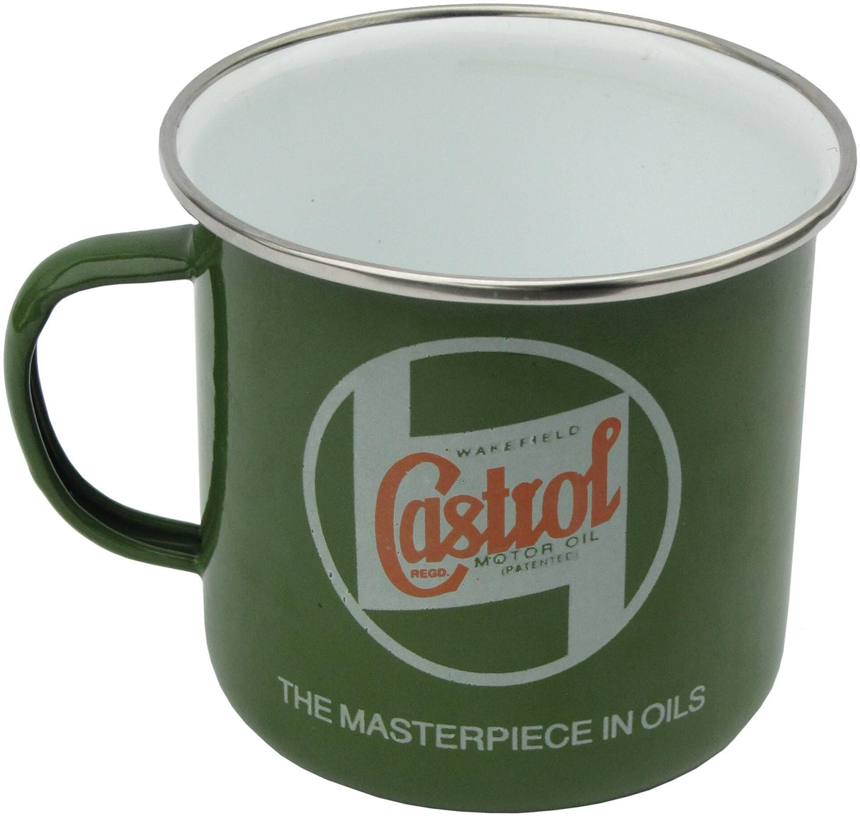 Castrol classic beker cup classic sheet metal enameled 500m