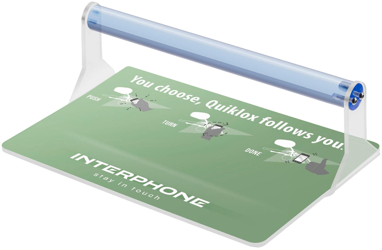 Interphone verkoopdisplay display quiklox counter display