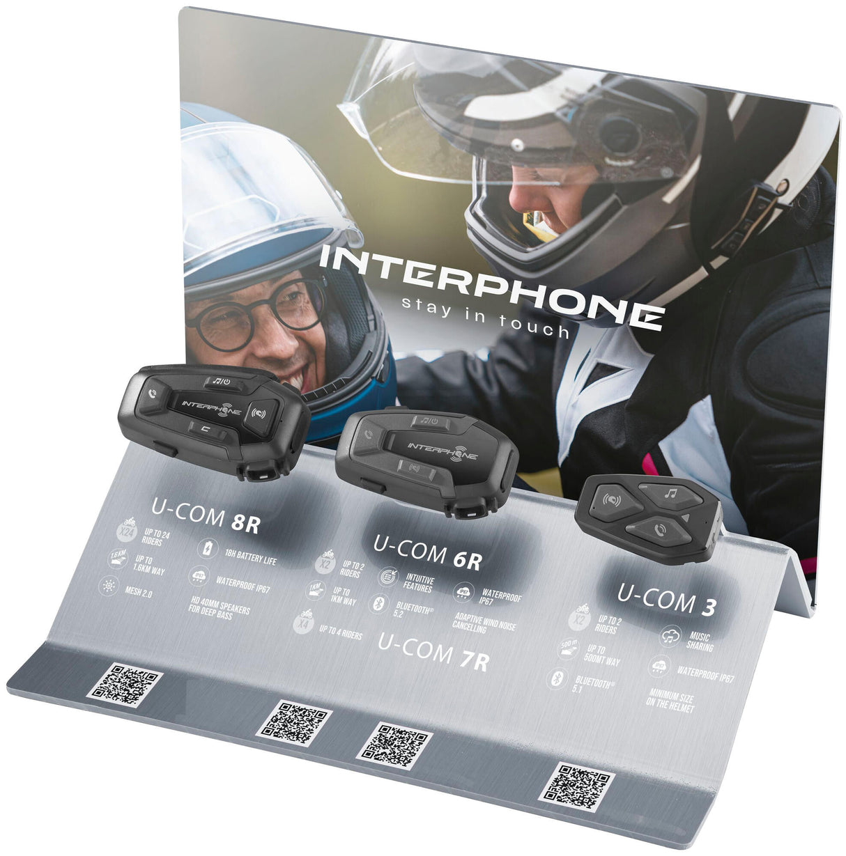 Interphone verkoopdisplay display counter display f. 3 u-co