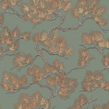 Dutch wallcoverings behang pine tree groen