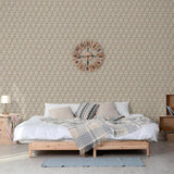 Dutch wallcoverings behang geometric goudkleurig en groen