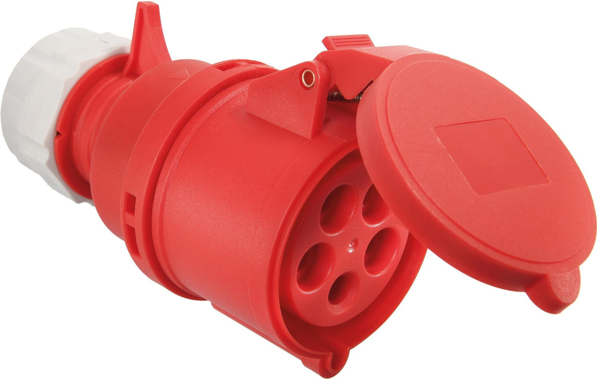 AS SCHWABE CouplingCEE, 400V, 16A, 5-pin, position of the earth contact 6hpolyamide housing, impact and splashproof, accoring to IEC 60309
