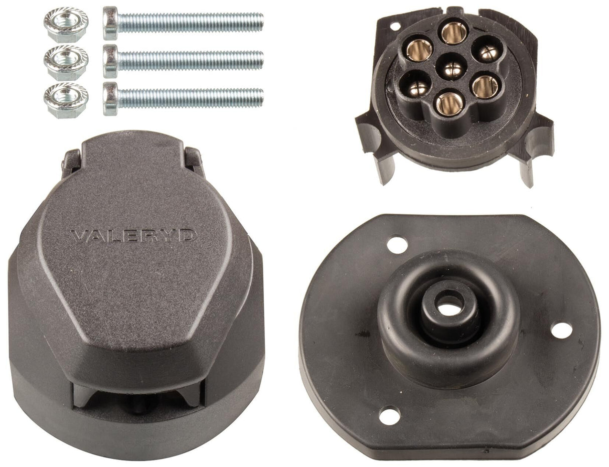 Valeryd contactdoos 7-pin socket outlet plastic