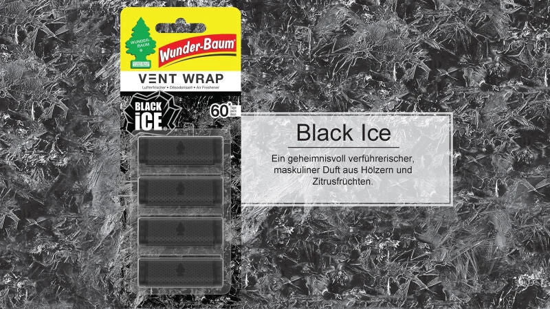 Wunder-baum geurbomen luchtverfrisser vent wrap luchtverfrisser vent zwarte vent wrap