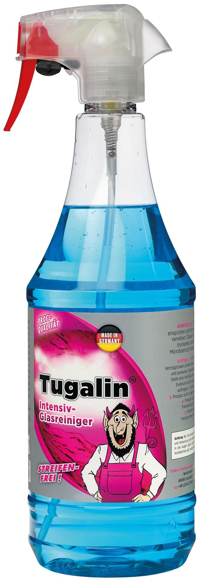 Tuga chemie tuga devil cleaner tugalin nano glasreiniger glass cleaner 1 ltr. tuga