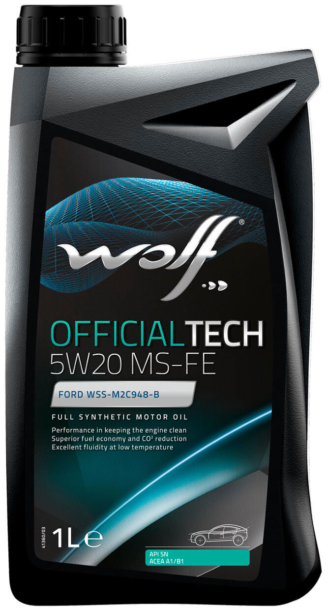 Wolf motorolie officialtech ms-fe . motoroil 5w20 1l off.tech ms-fe