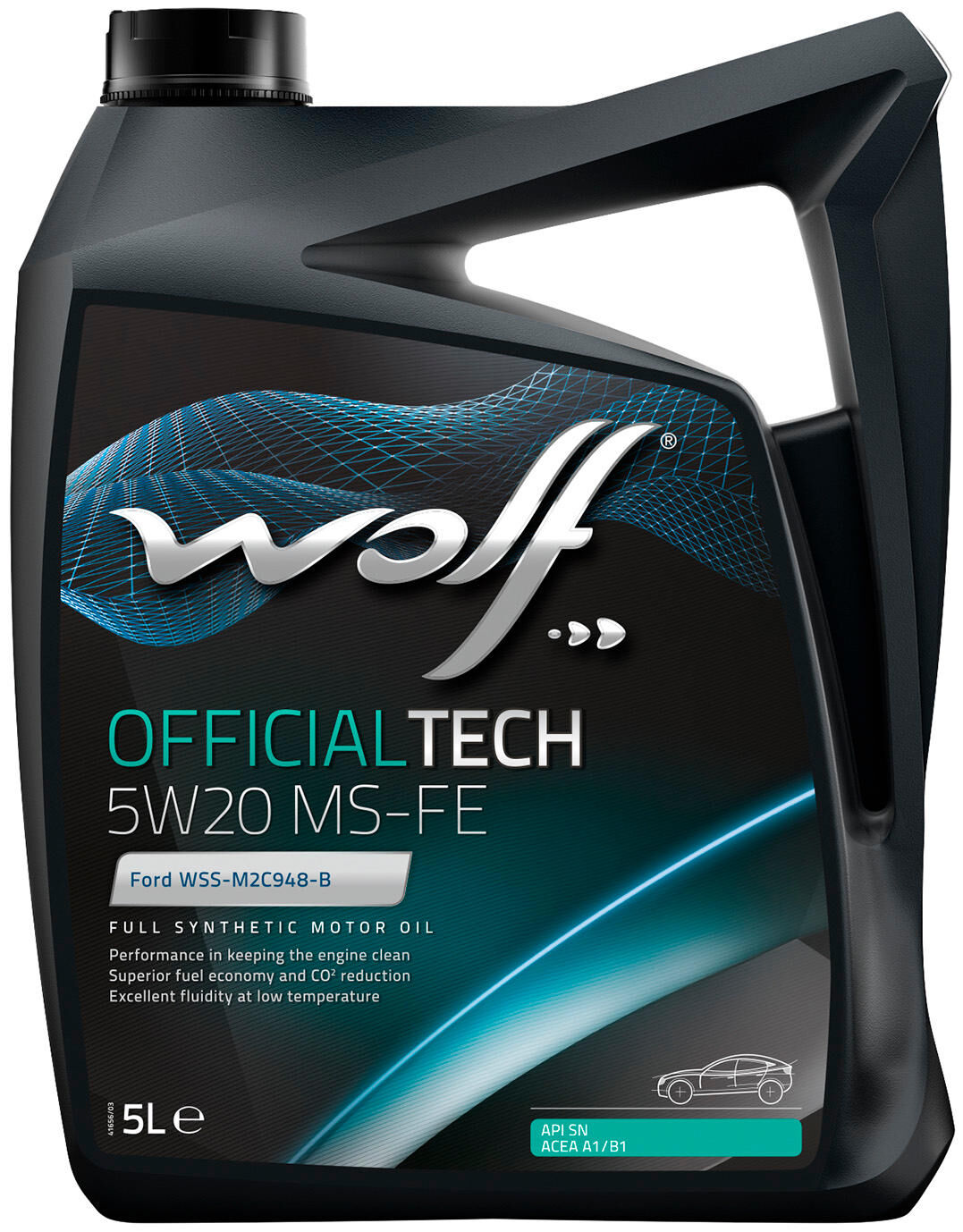 Wolf motorolie officialtech ms-fe . motoroil 5w20 5l off.tech ms-fe