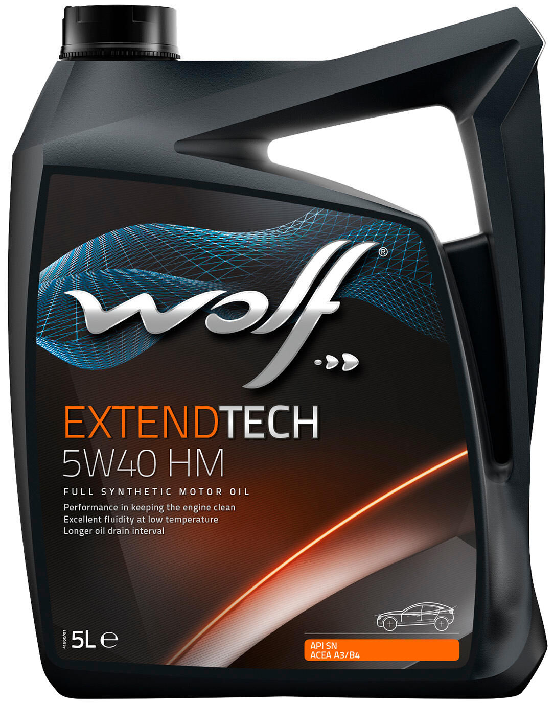 Wolf motorolie extendtech hm . motoroil 5w40 5l extendtech hm