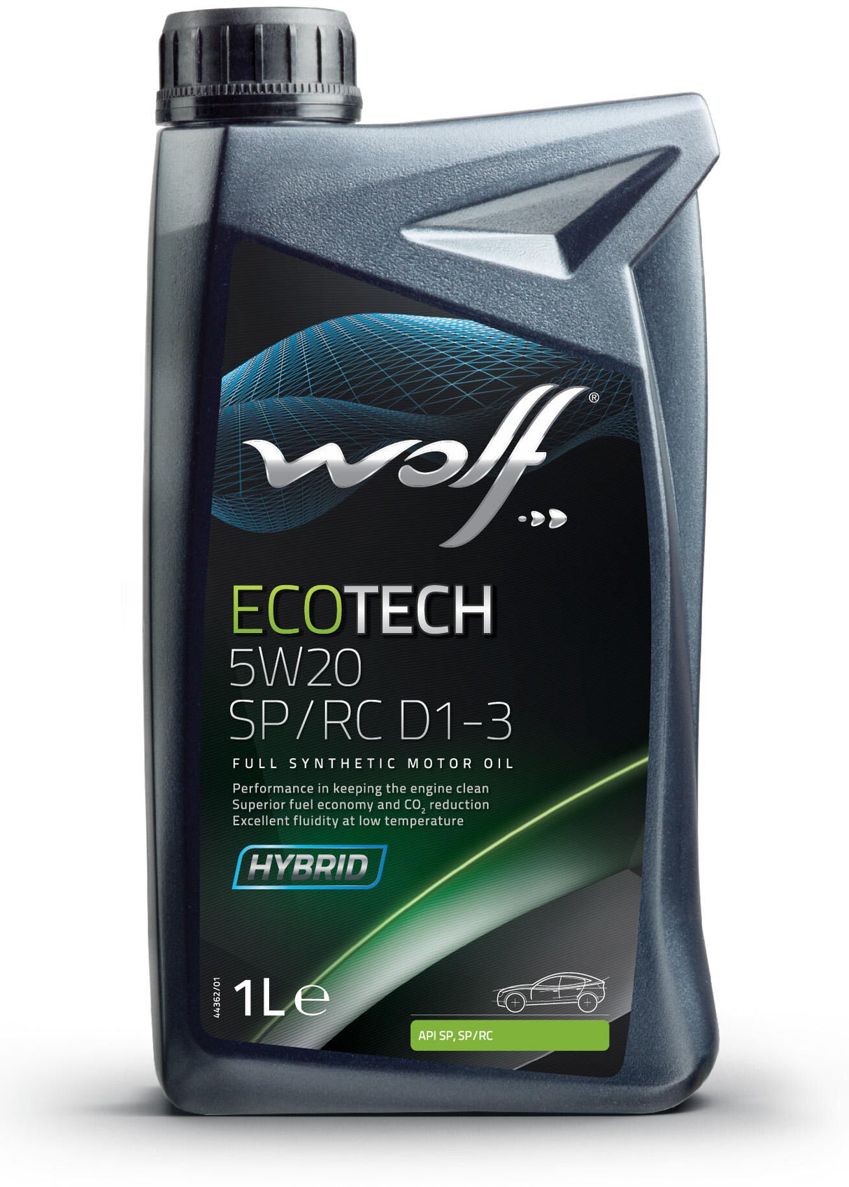 Wolf motorolie ecotech sp rc d1-3 . motoroil 5w20 1l ecotech sp rc d1-3