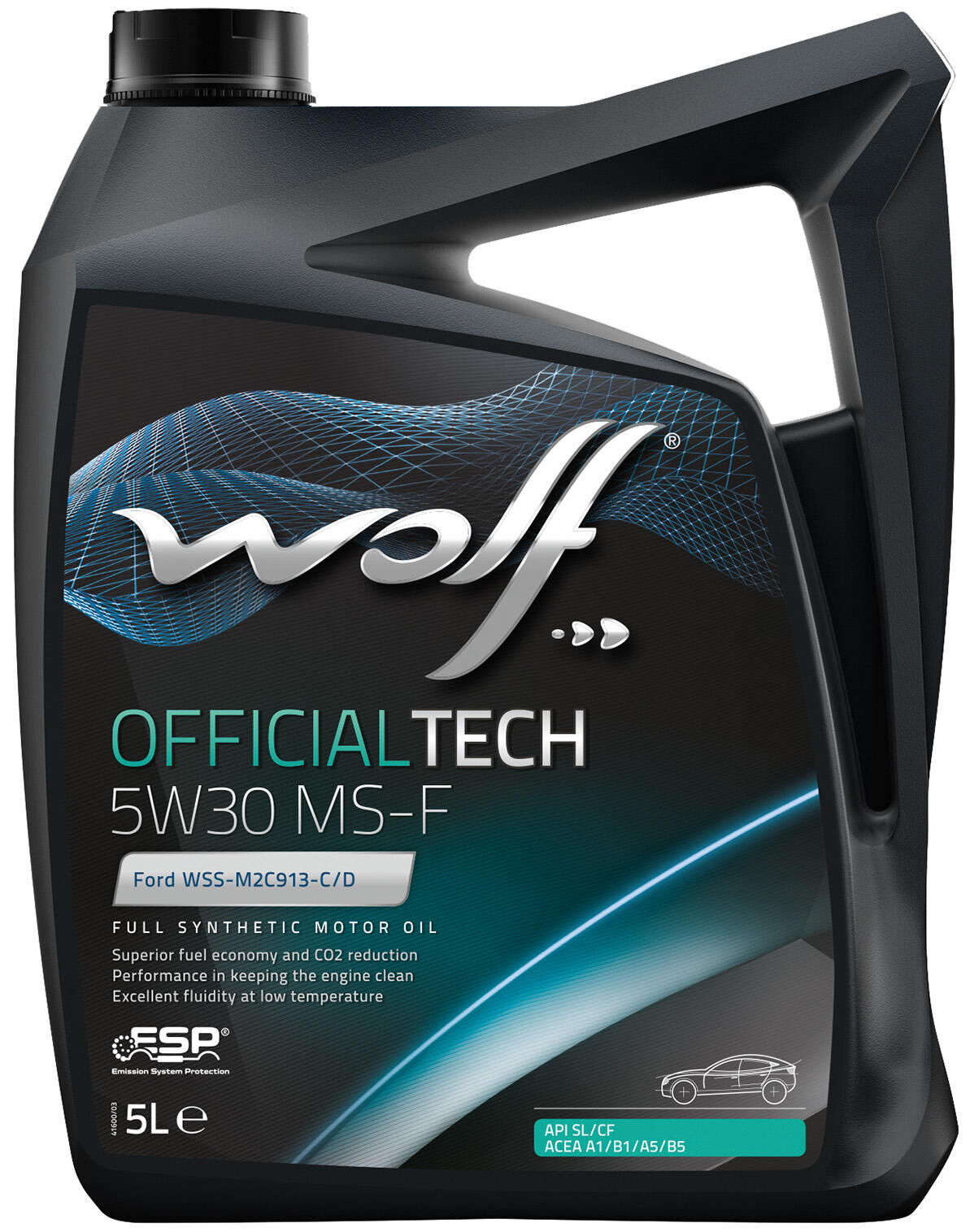 Wolf motorolie officialtech ms-f . motoroil 5w30 5l off.tech ms-f