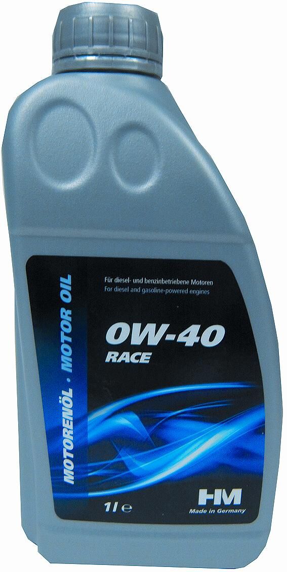 Hm motorolie race motor oil 0w40 race fully synthetic 1 ltr.