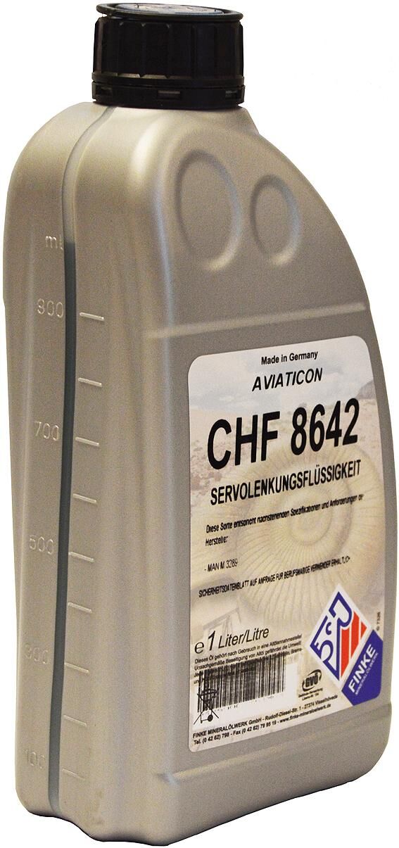 Finke hydraulische olie aviaticon chf 8642 . central hydraulic oil 1 ltr.