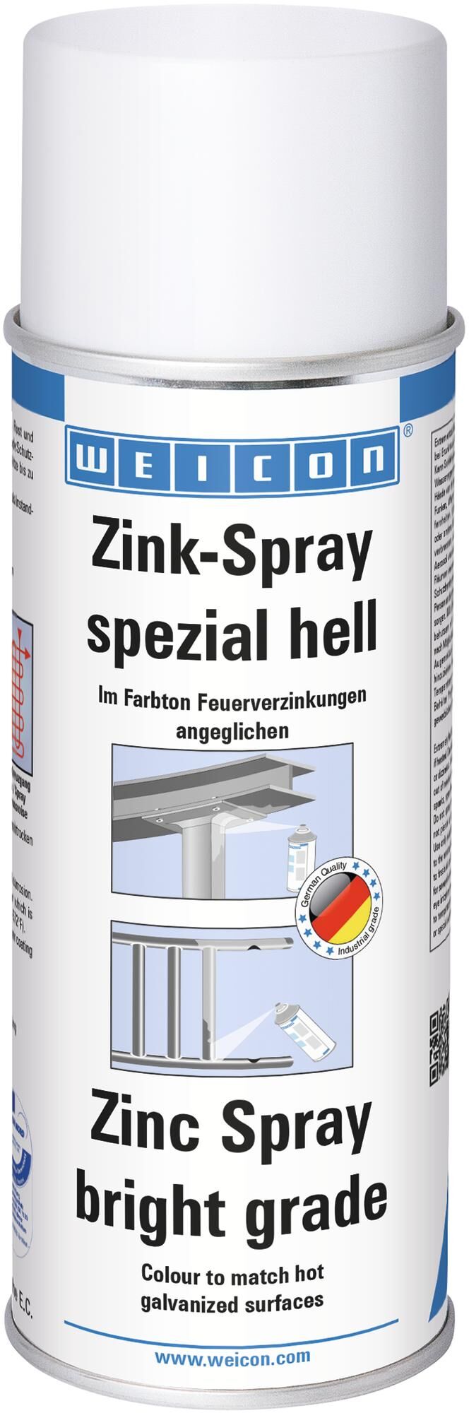 Weicon zinkspray spezial hell zinc spray light 400 ml