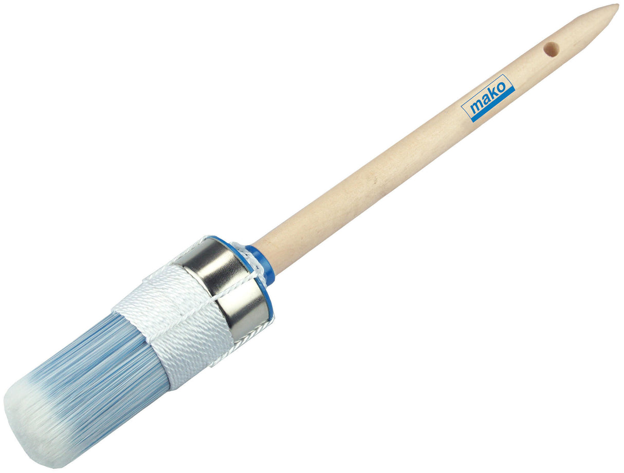 Mako hecht ronde kwast, industrie, goede kwaliteit, lichte mantel. ring brush paints, gr.2 , all-in-one bristle