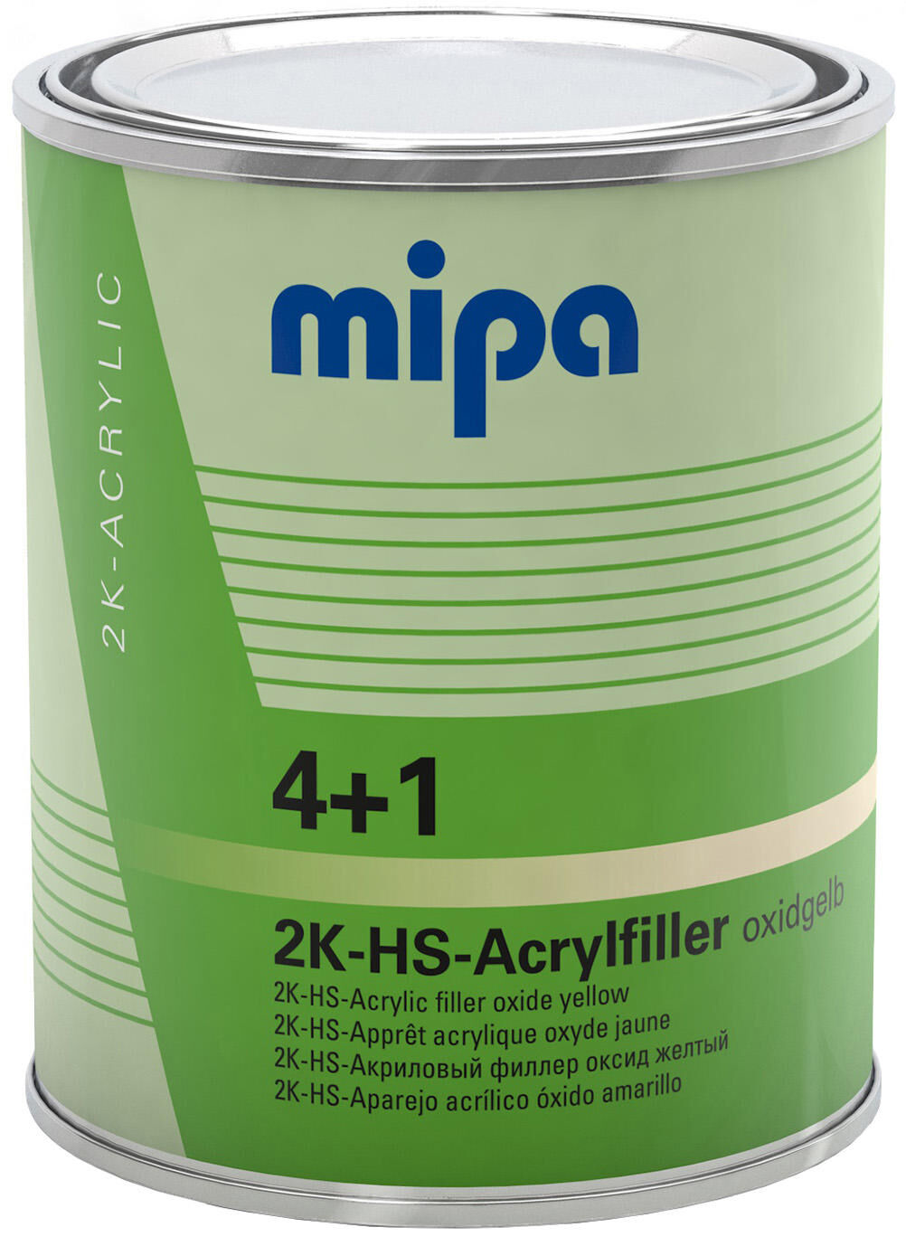 Mipa acryl filler 4+1 hs 4+1 acrylic filter hs 1l oxidyellow