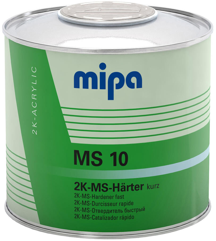 Mipa 2-k verharder ms 10 2k-acryl-verharder kort , hs-kwaliteit ds.2k-hardener ms10 500ml short