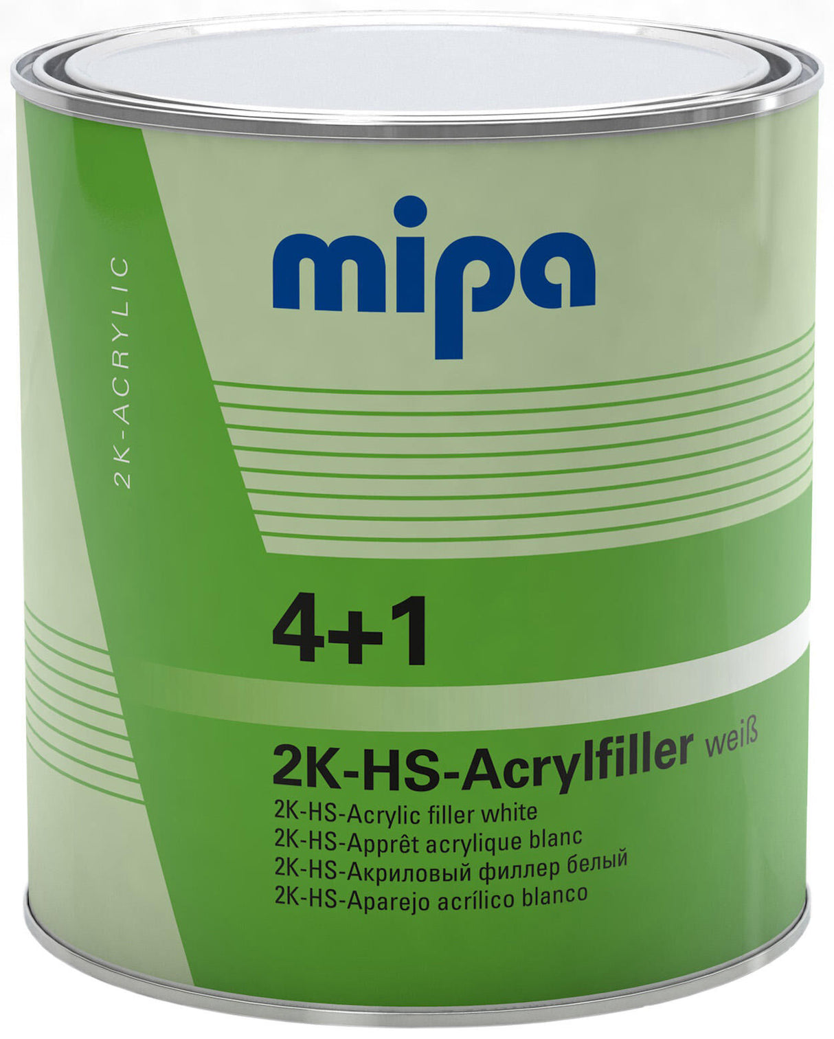 Mipa acryl filler 4+1 hs 4+1 acrylic filter hs 3l white