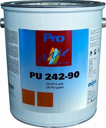 Mipa acryl lak, mat 240-10 2k-pu ral7021 paints pu242-90 ral2000 5