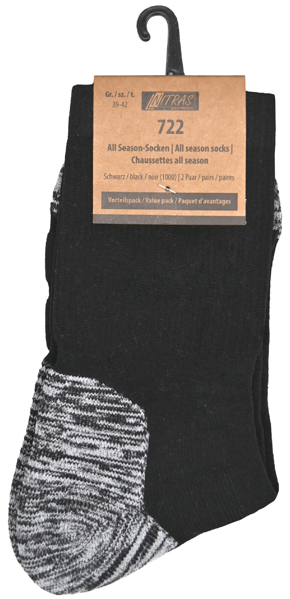 Nitras safety nitras sokken voor alle seizoenen alls. socks sw gr. 43-46 nitras 1pk with 2 pairs