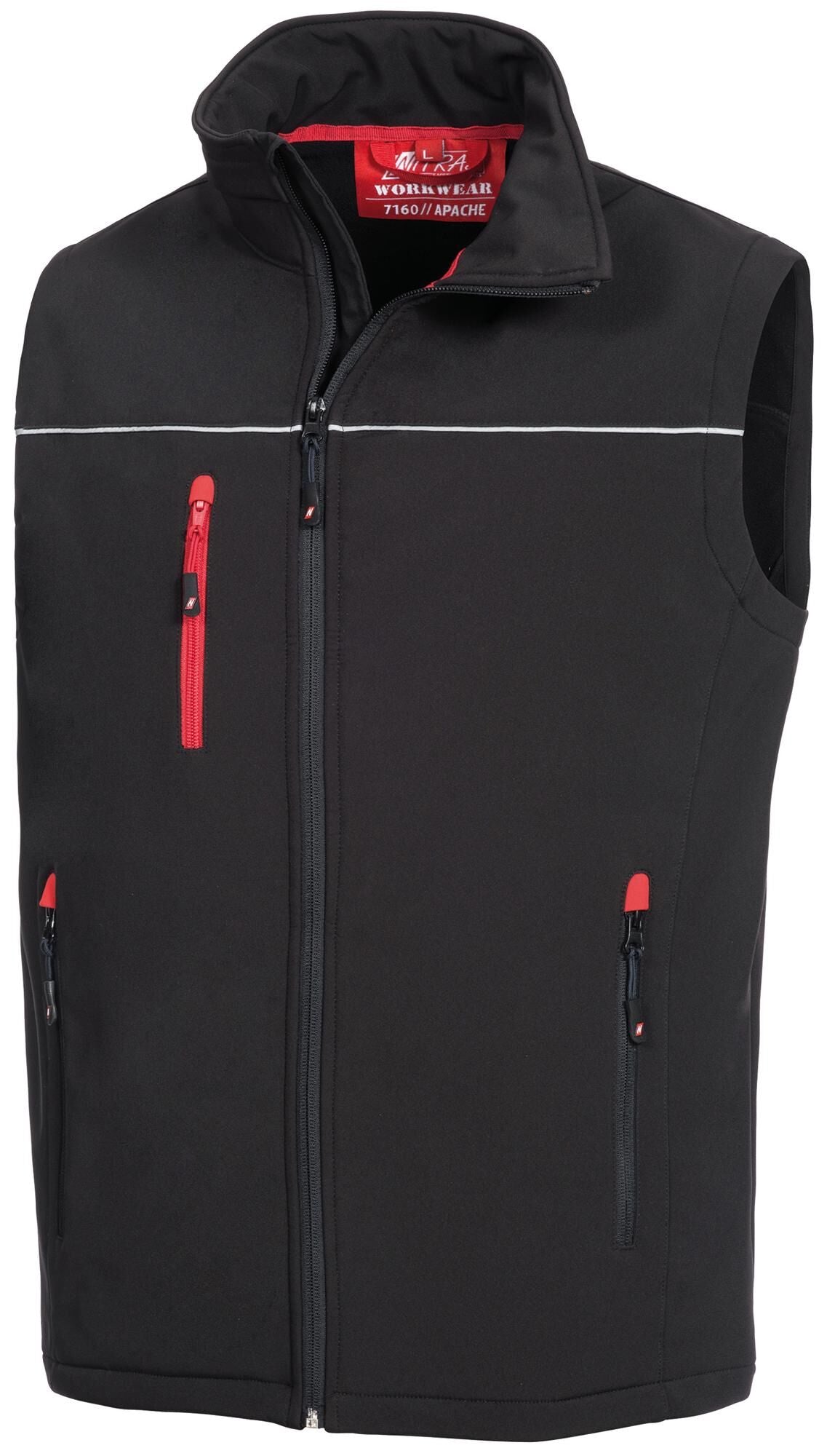 Nitras safety nitras softshellvest motion tex light softshell vest gr. xl motion tex light black