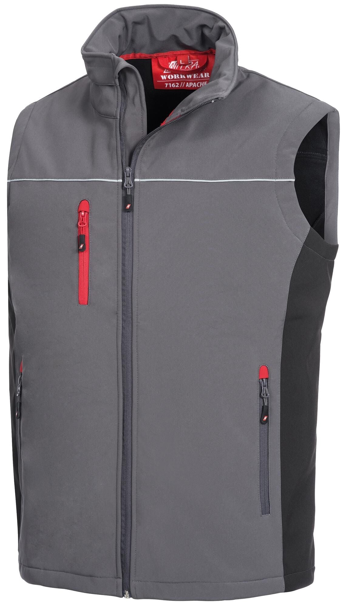 Nitras safety nitras softshellvest motion tex light softshell vest gr. xxl motion tex light gray sw
