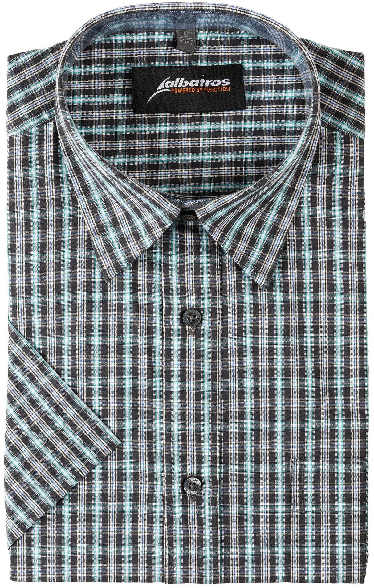 Albatros hemd bronze shirts 1 2 sleeve gr. 39 gray-cared