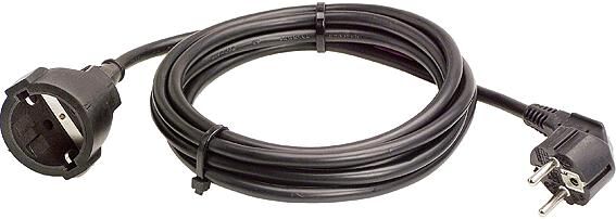 As schwabe verlengkabel plastic sheathed cable black l 5m