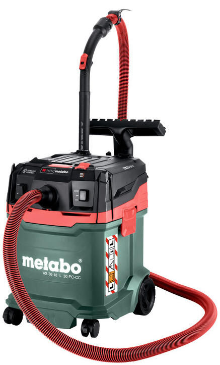 Metabo nat droog stofzuiger as 36-18 l 30 pc-cc . battery vacuum cleaner me as 36-18 l30 pc-cc