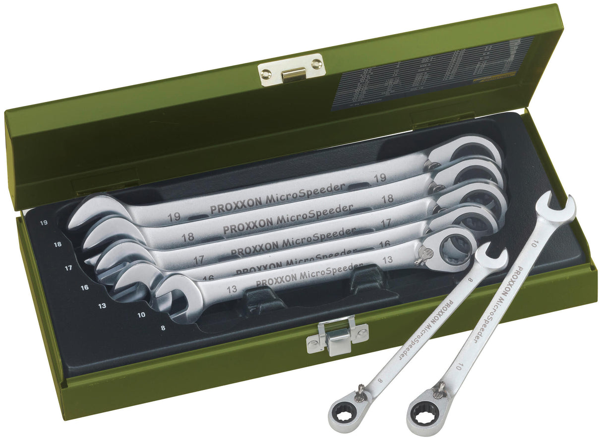 Proxxon ratelsleutel set microspeeder ratchet wrench set 6-piece
