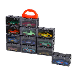 Rapid wheels opbergbox met 2 diecast freewheel auto's