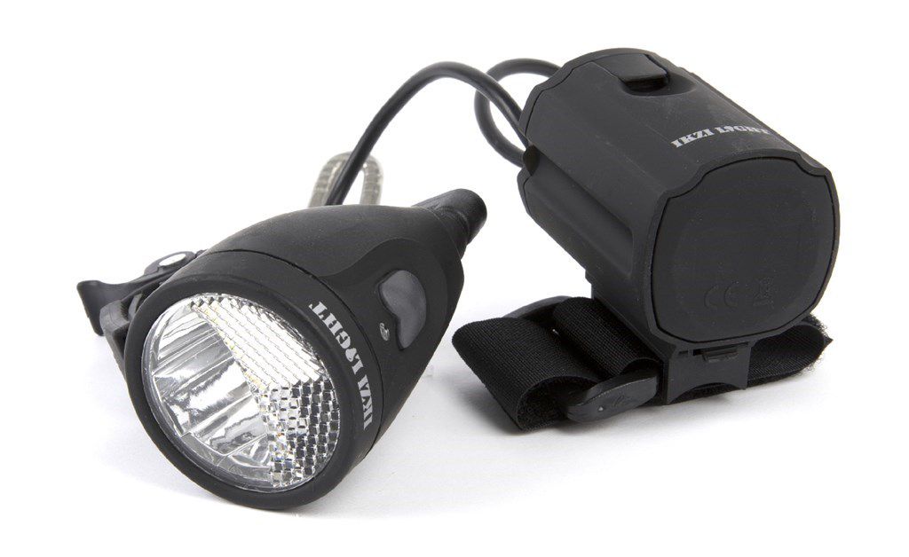 Koplamp 3W+Led incl.lader en oplaadbare batterijen