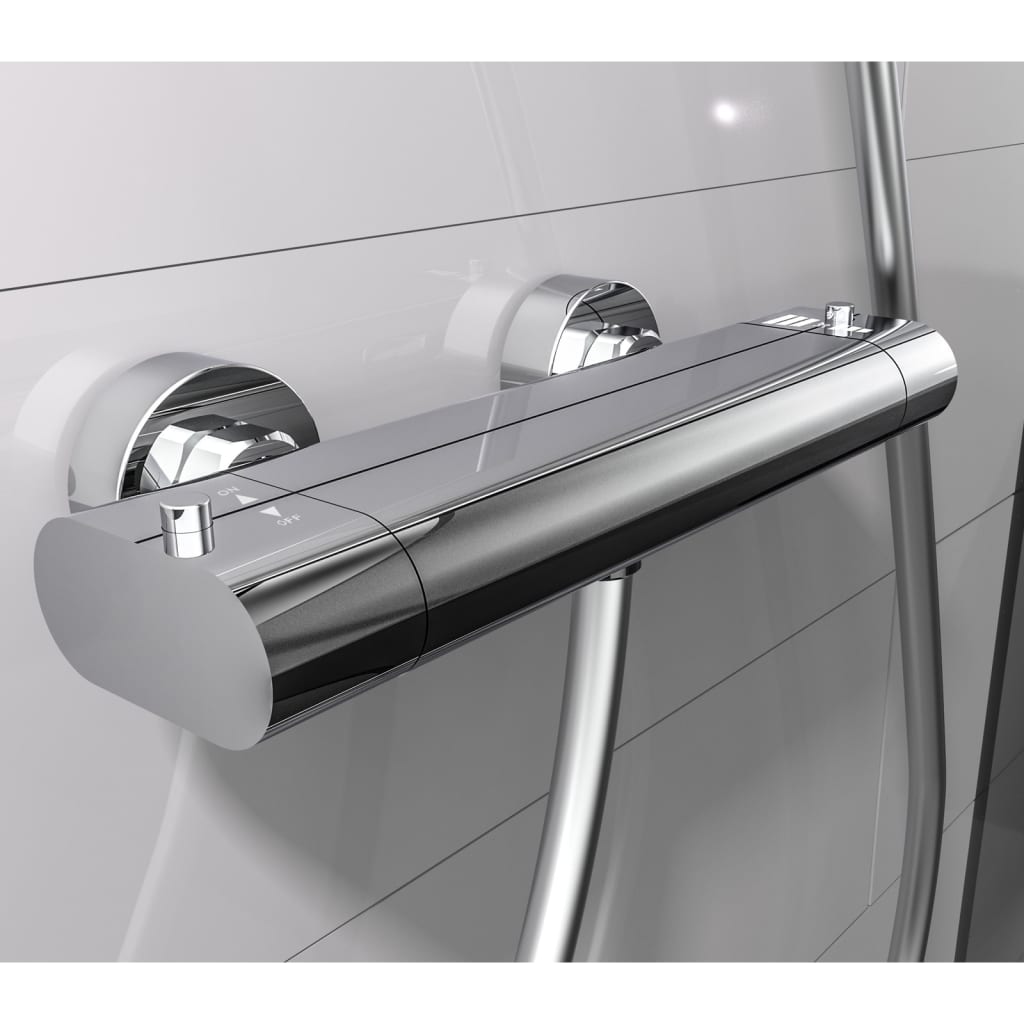 Eisl douchemengkraan carneo thermostatisch chroomkleurig