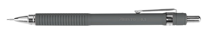 Aristo ar-85711 vulpotlood mat-grijs 0,5 rubberengrip, metalen clip