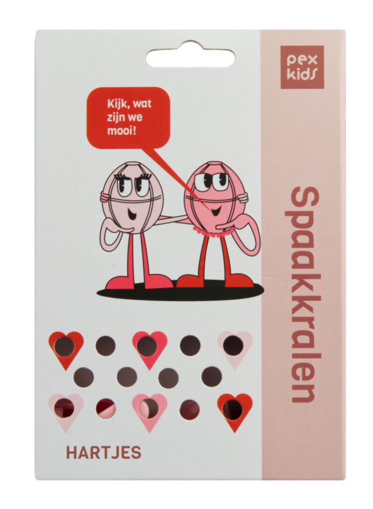 Bicycle sprak kralen Pexkid's Hearts 4-Colored (20 stuks op kaart)