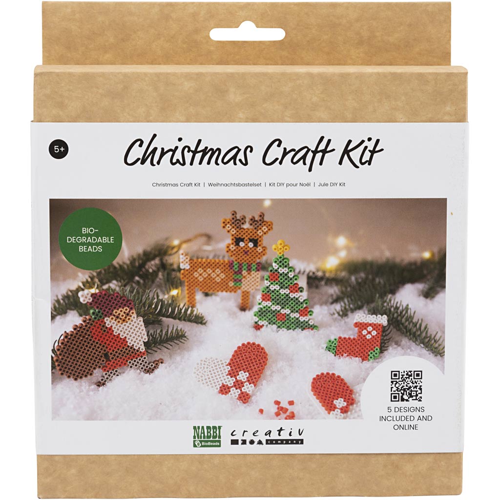 Nabbi hobbyset biokralen, kerstman, kerstsok, kersthart, kerstboom en rendier, 1 doos