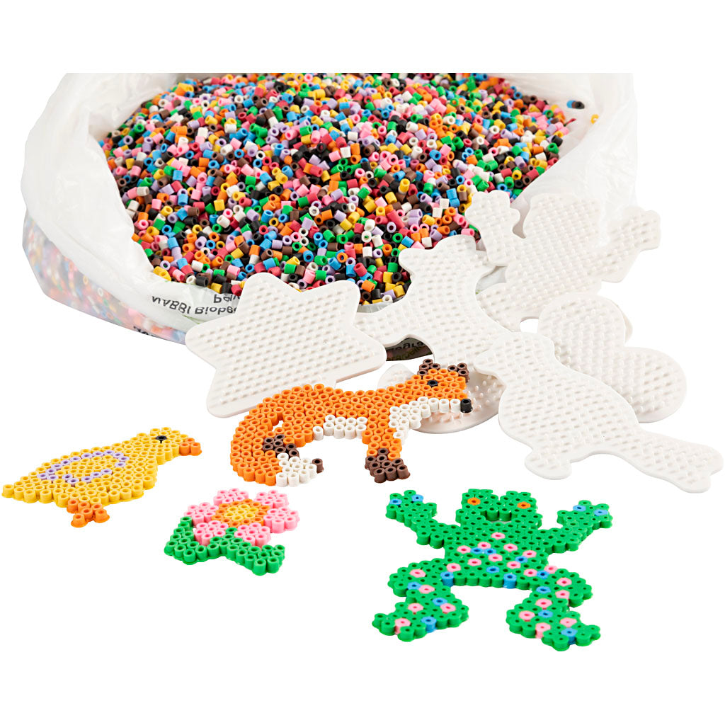 Nabbi biobeads klaslokaalset, afm 5x5 mm, medium, standaardkleuren, 1 set