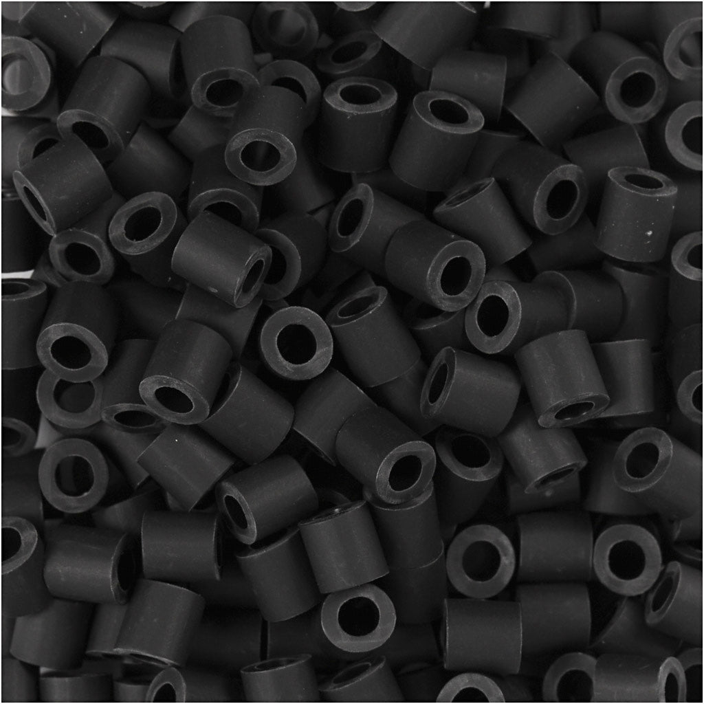 Nabbi biobeads van , afm 5x5 mm, gatgrootte 2.5 mm, medium, zwart, 3000 stuk 1 doos