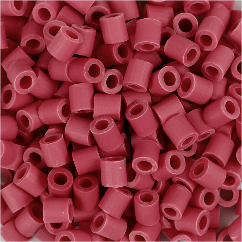 Nabbi biobeads van , afm 5x5 mm, gatgrootte 2.5 mm, medium, rood, 3000 stuk 1 doos